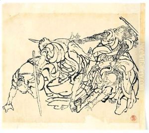 Dessin Lutte De Guerriers