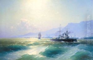 The Allied Naval Blockade Of Crete, 1897 by Ivan Konstantinovich Aivazovsky