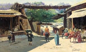 At The Market by Richard Karlovich Zommer