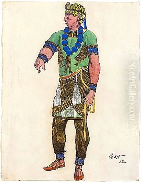Costume Design For The Queen's Guard In 'judith', 1922 - view 1