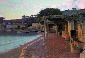 Casa De Pescadors, Mallorca (Fisherman's House, Majorca) by Santiago Rusinol i Prats