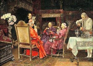 Despues De La Cena (After Dinner) by Jose Gallegos Y Arnosa