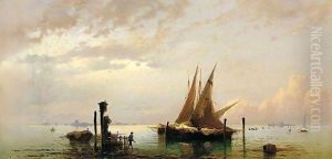 On The Lagoon, Venice by Hermann David Solomon Corrodi