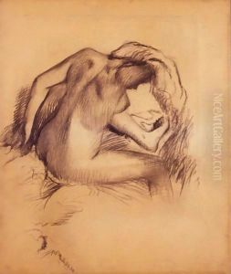 Apres Le Bain, Femme S'Essuyant by Edgar Degas