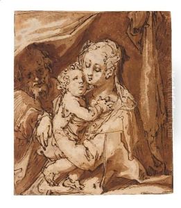 The Holy Family by Hendrick Goltzius