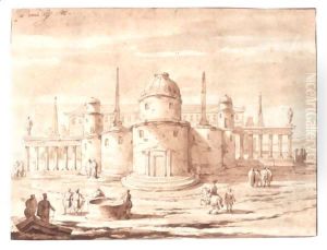 An Italianate Architectural Capriccio by Jacob Van Der Ulft