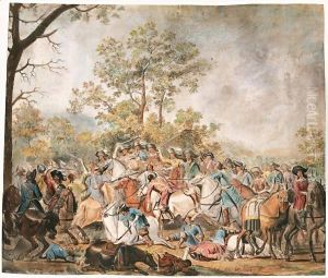 A Battle Scene by Barent Van Calraet