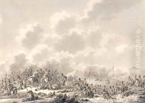 Battle Scene by Dirck Langendijk