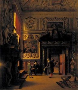 Interior Of The Doge's Palace by Heinrich Hansen