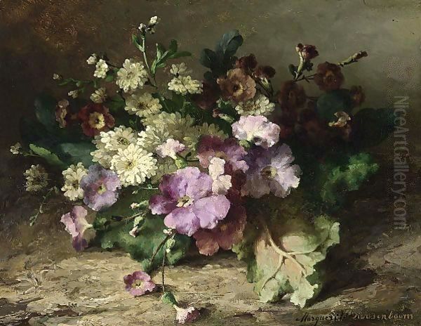 A Still Life With Flowers On A Forest Floor - view 1
