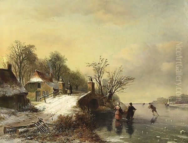 Skaters Near A Bridge - view 1