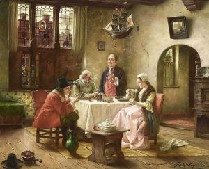A Merry Company by Fritz Wagner