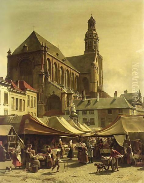 Market Day In Antwerp - view 1