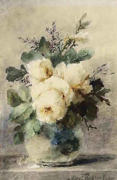 A Still Life With Peonies In A Vase - view 1
