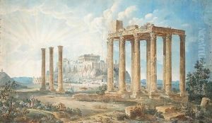 The Acropolis by Louis Francois Cassas