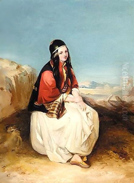 Portrait Of A Lady In A Greek Landscape - view 1