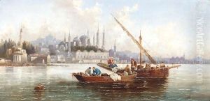 View Of Constantinople by Anton Schoth