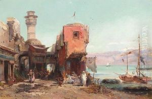 A Street Scene, Beirut by Pierre Tetar Van Elven