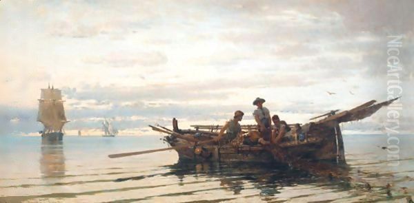 Hauling In The Catch - view 1