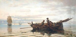 Hauling In The Catch by Constantinos Volanakis