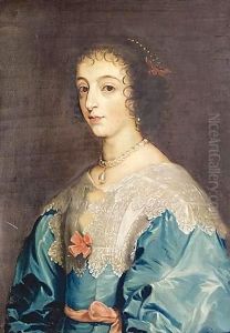 Portrait Of Henrietta Maria by Nathan Drake
