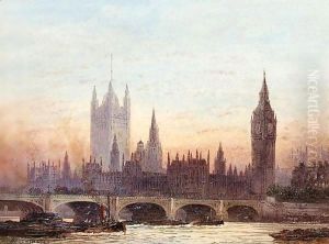 A View Of Westminster From The Thames