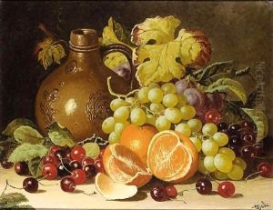 Still Life With Oranges And Jug by Charles Thomas Bale