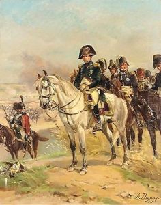 Napoleon With His Officers by Henri-Louis Dupray