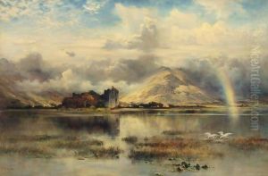 Head Of Loch Awe And Kilchurn Castle by Keeley Halswelle