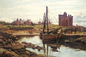 A Harbour Scene by Robert Crawford