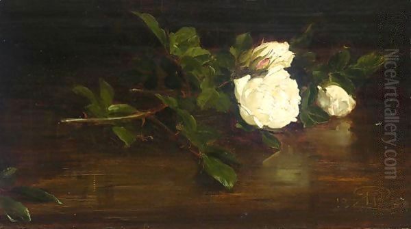 A Still Life Of Christmas Roses - view 1