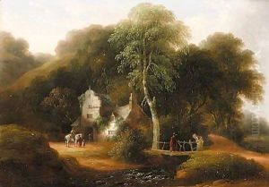 Ogwell Mill, South Of Devon by John Wallace Tucker