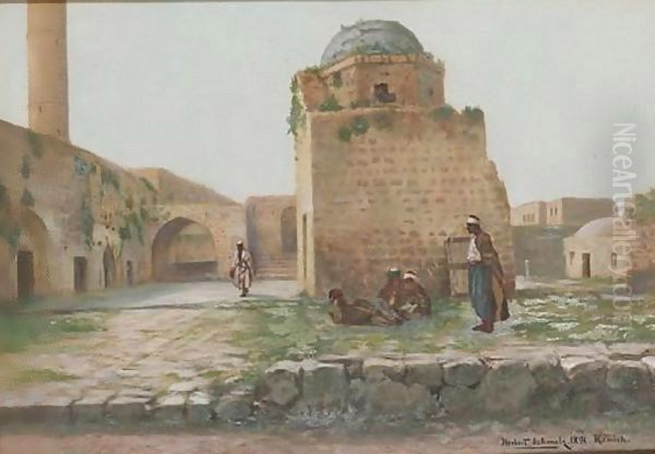 Courtyard Of The Old Mosque At Ramleh - view 1