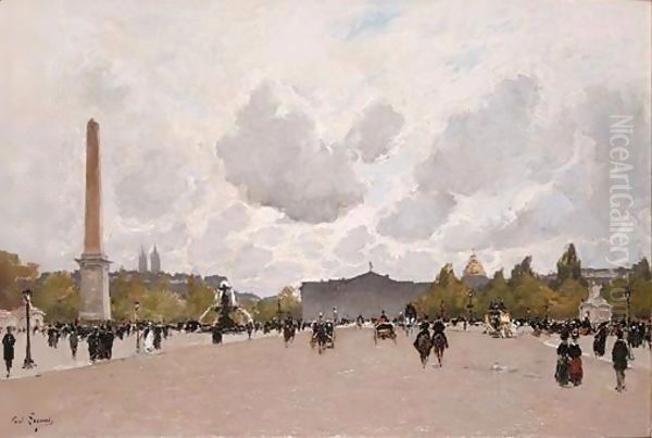 Place De La Concorde Avec Le Palais Bourbon - view 1