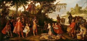 David And Abigail by David Vinckboons I