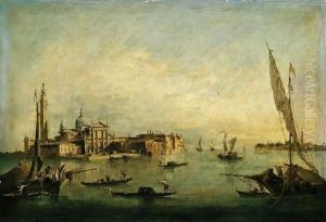 Venice, A View Of San Giorgio Maggiore by Francesco Guardi