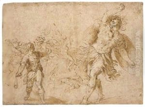 David And Goliath by Palma Vecchio (Jacopo Negretti)