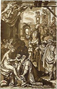 The Adoration Of The Magi by Giovanni Battista Ricci Da Novara
