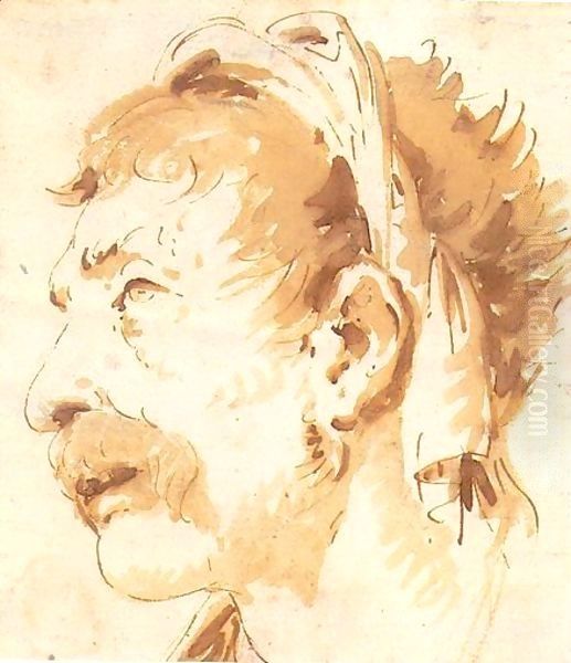 Head Of A Man In Profile - view 1