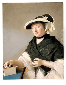 Portrait Of A Woman, Believed To Be Lady Fawkener by Etienne Liotard
