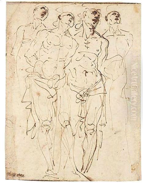 Four Studies Of Christ At The Column - view 1