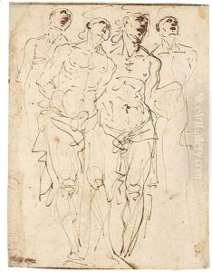 Four Studies Of Christ At The Column