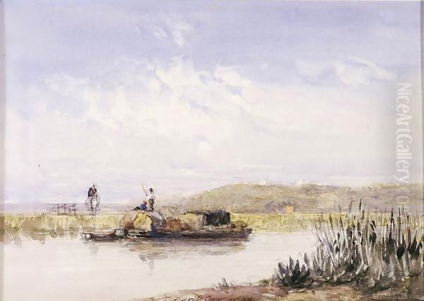 A Barge On A Canal - view 1