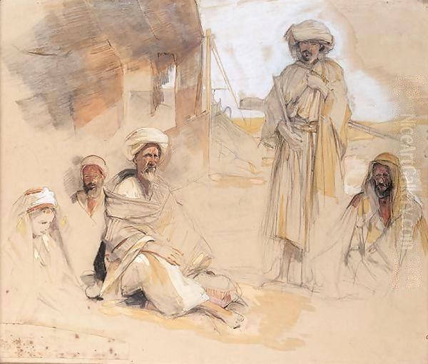 Study Of A Bedouin Encampment In The Desert - view 1