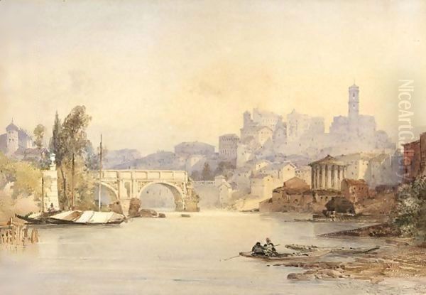 The Ponte Rotto And Temple Of Vesta, Rome - view 1