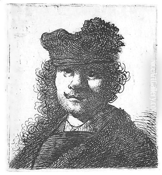 Self Portrait In Cap And Dark Cloak Bust - view 1