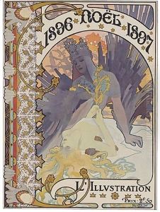 Couverture Pour L'Illustration. 1896-Noel-1897 by Alphonse Maria Mucha