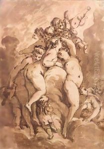 Nymphes Et Amours by Francois Boucher