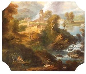 Paysage by Francois Lemoine (see Lemoyne)