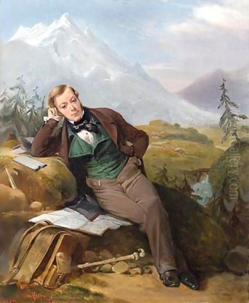 Portrait D'Un Geographe Dans La Montagne - view 1